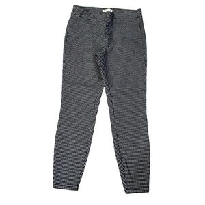 Nanette Lepore Black White Grid Slim Ankle Pants Women’s Size Small
